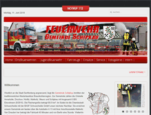 Tablet Screenshot of feuerwehr-schipkau.de